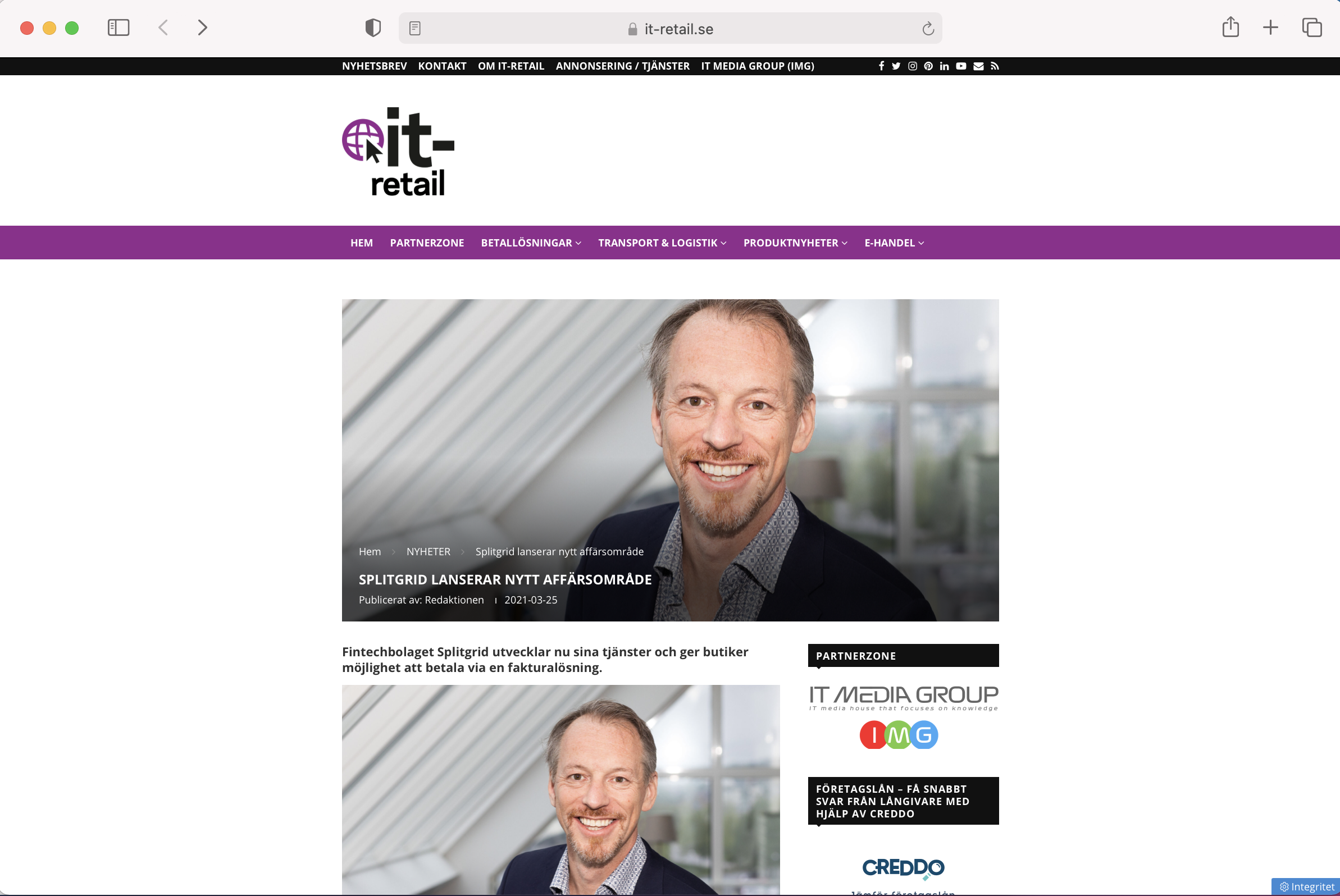 Splitgrid in IT-Retail